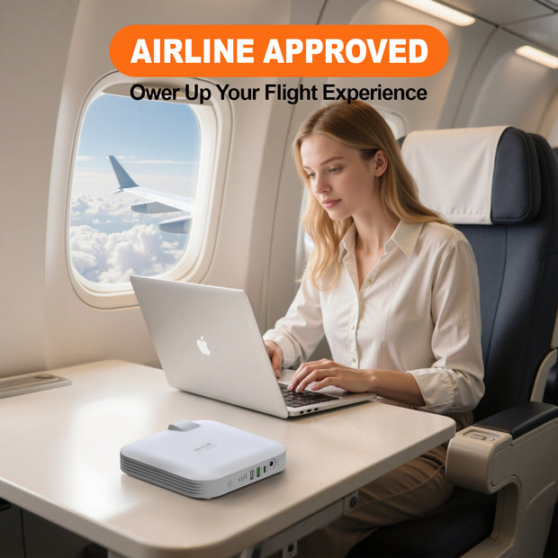 Portable Power Station,100W 88.8Wh 24000mAh Powerbank Portable Emergency Backup Power Supply ,No Solar Panel