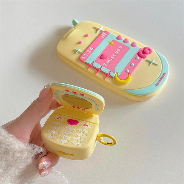 Custard English Flip Wireless Bluetooth Earbuds Case